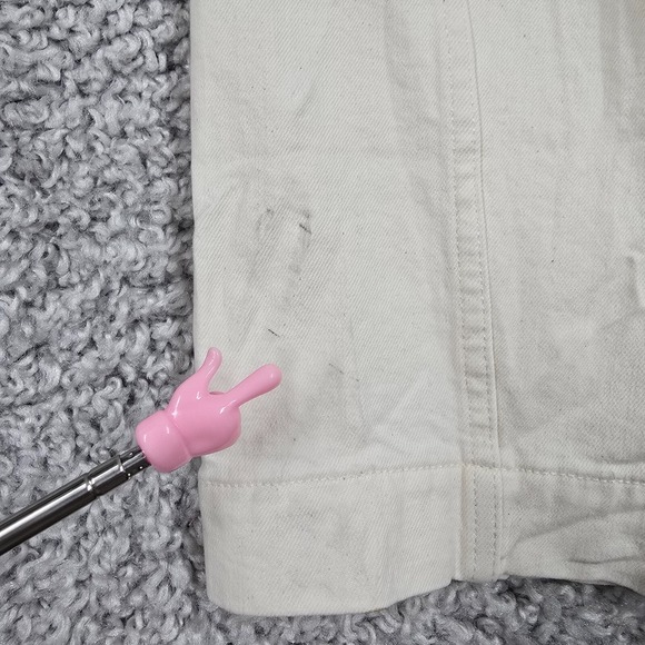 Madewell Jeans Womens 30 Cream High Rise Tapered‎ Denim Office READ - Picture 4 of 16